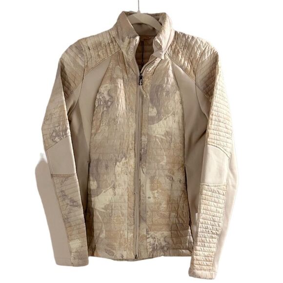 Calia by Carrie Underwood Tan Cream Full Zip Hybrid Jacket Size Small - Picture 2 of 10